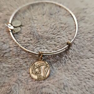 Alex and Ani Vintage  Because I Love You Charm. Bangle Bracelet